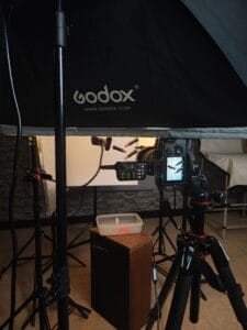 BTS sessão fotográfica de produto