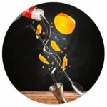 Imagem circular composição