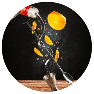 Imagem circular composição