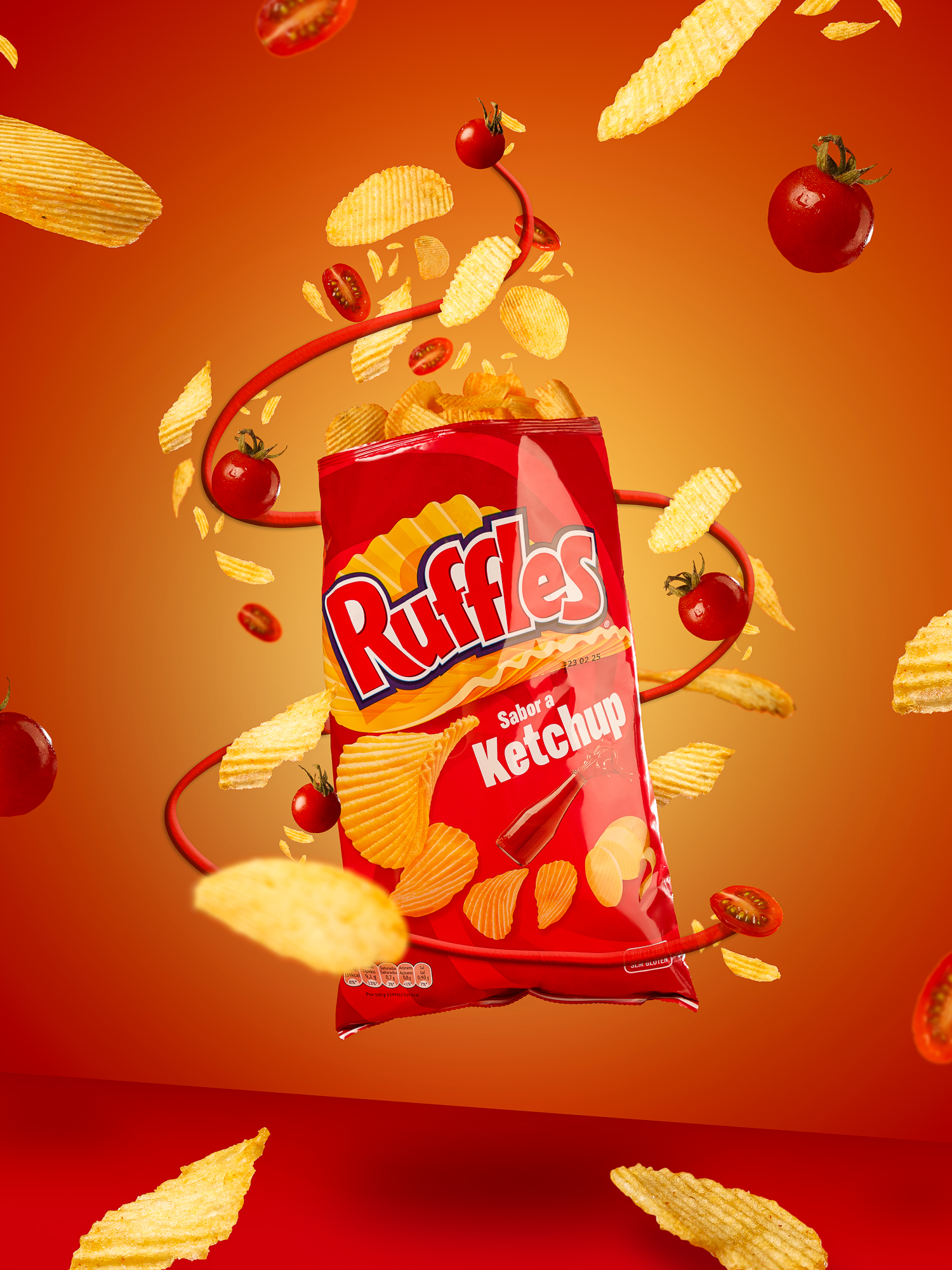 Fotografia de produto com composição dinâmica