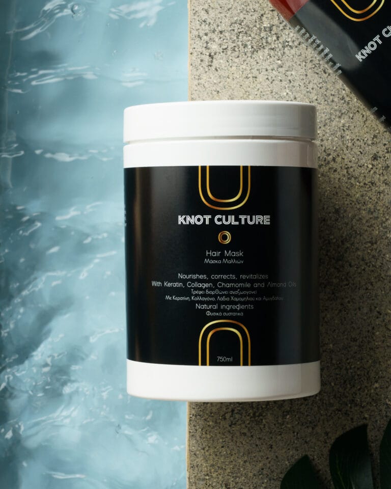 Frasco cosmético preto em fotografia de produto